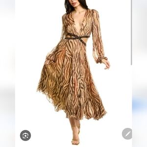Rococo sand animal print dress